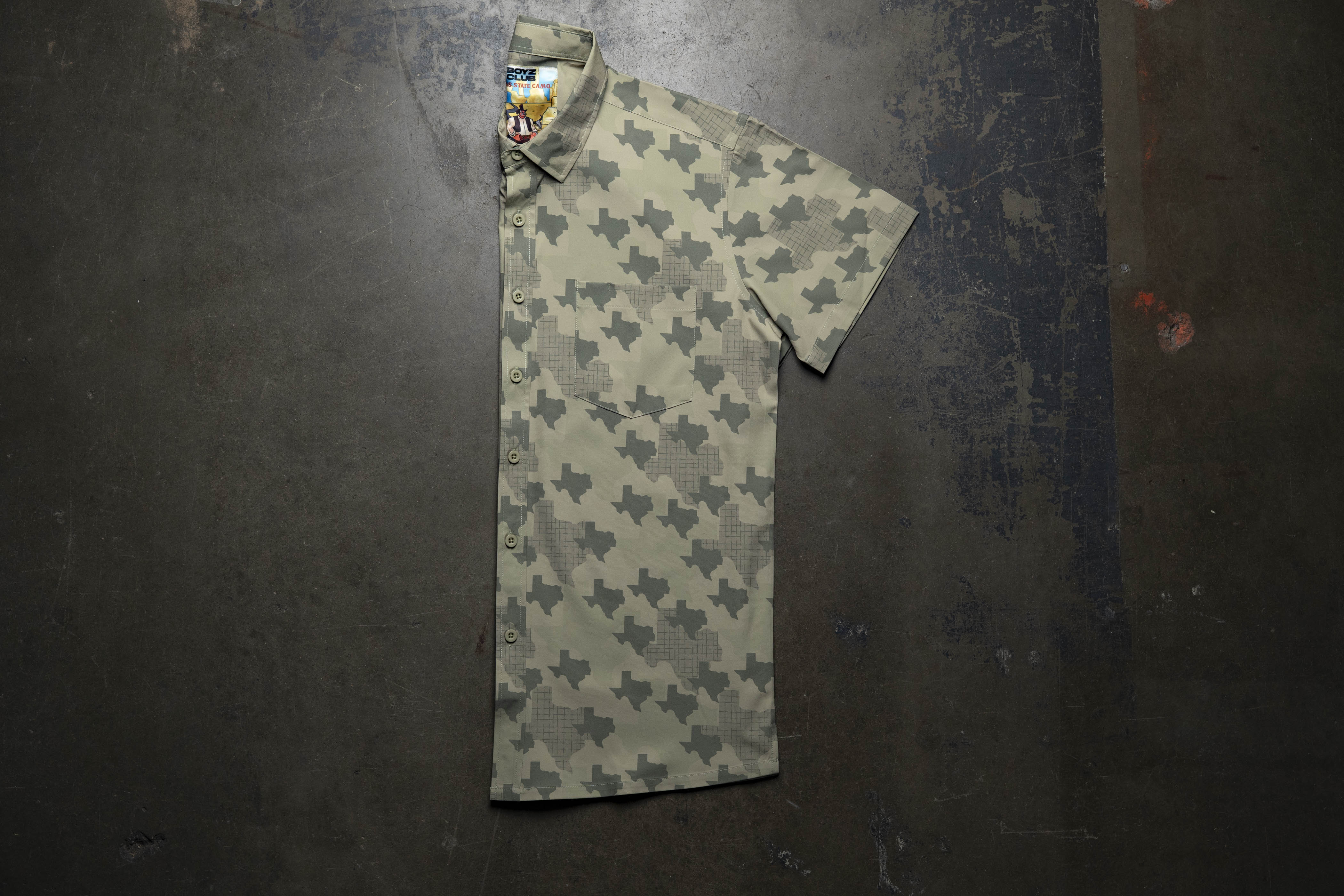 Texas State Camo Button Down