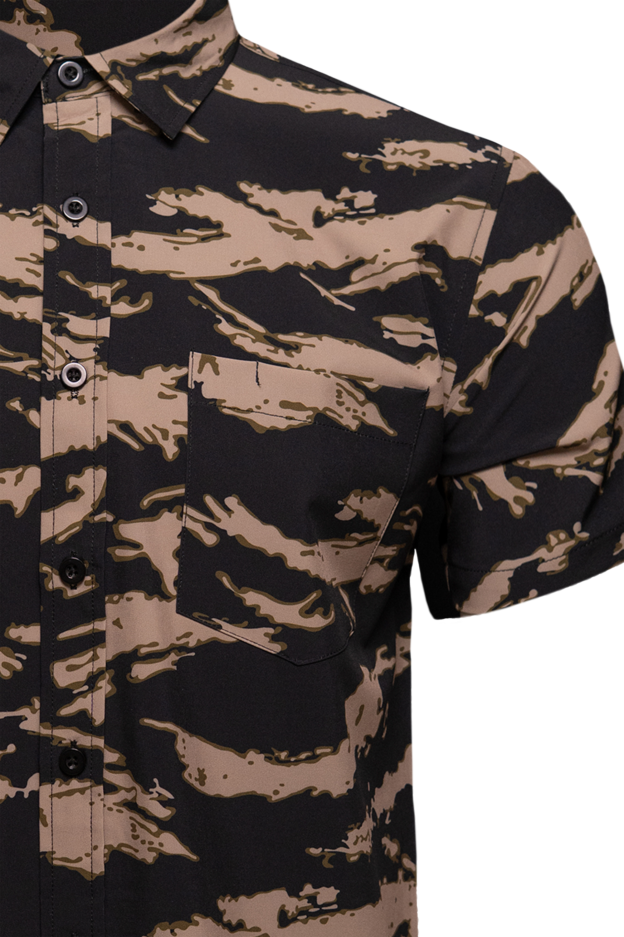 Tiger Coffee Button Down