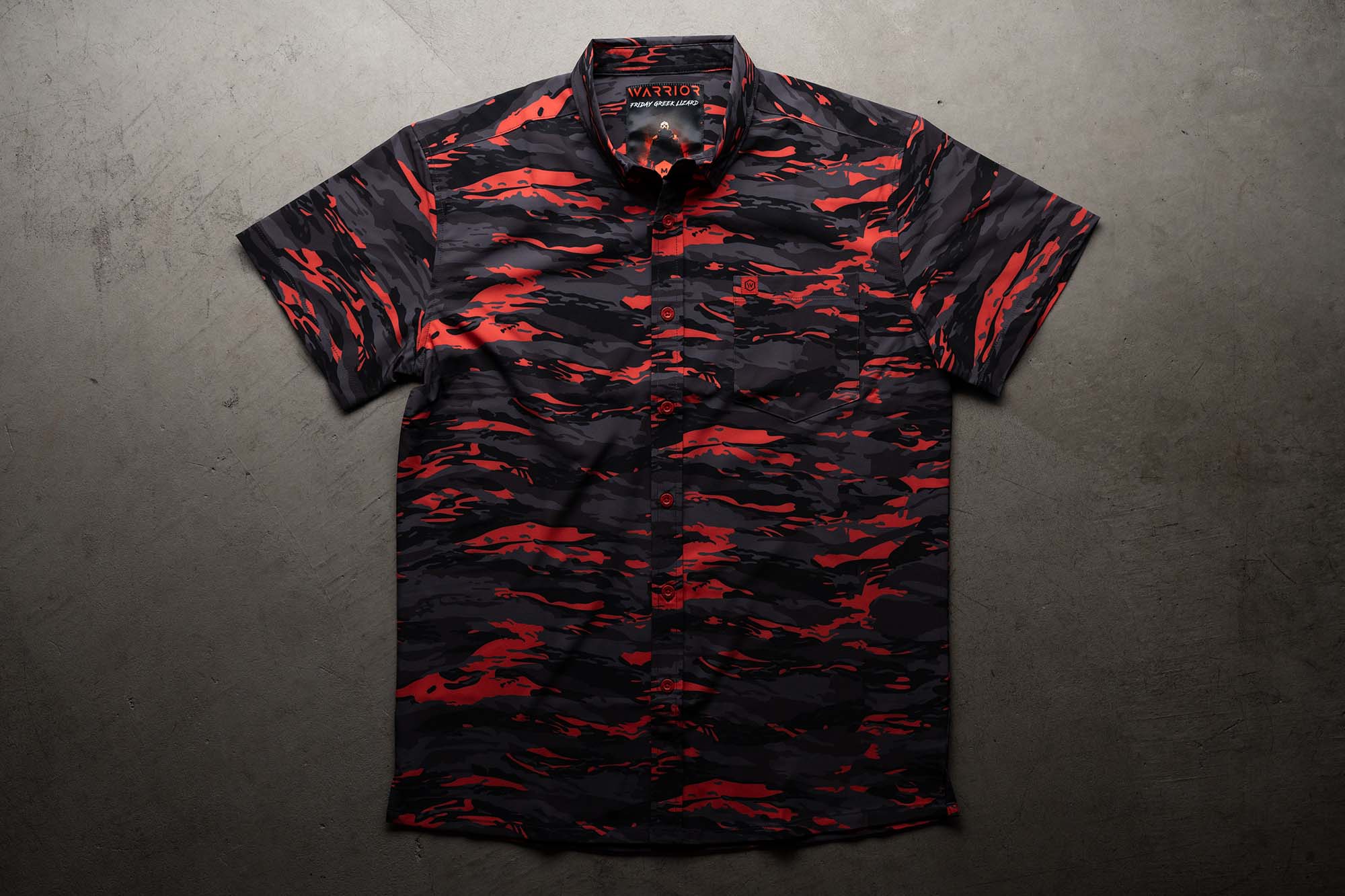 Friday Greek Lizard Button Down
