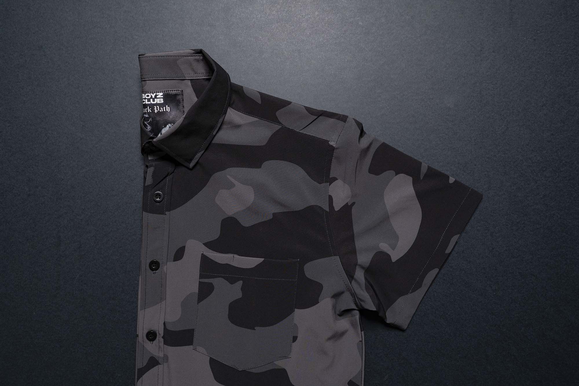 Dark Path Button Down