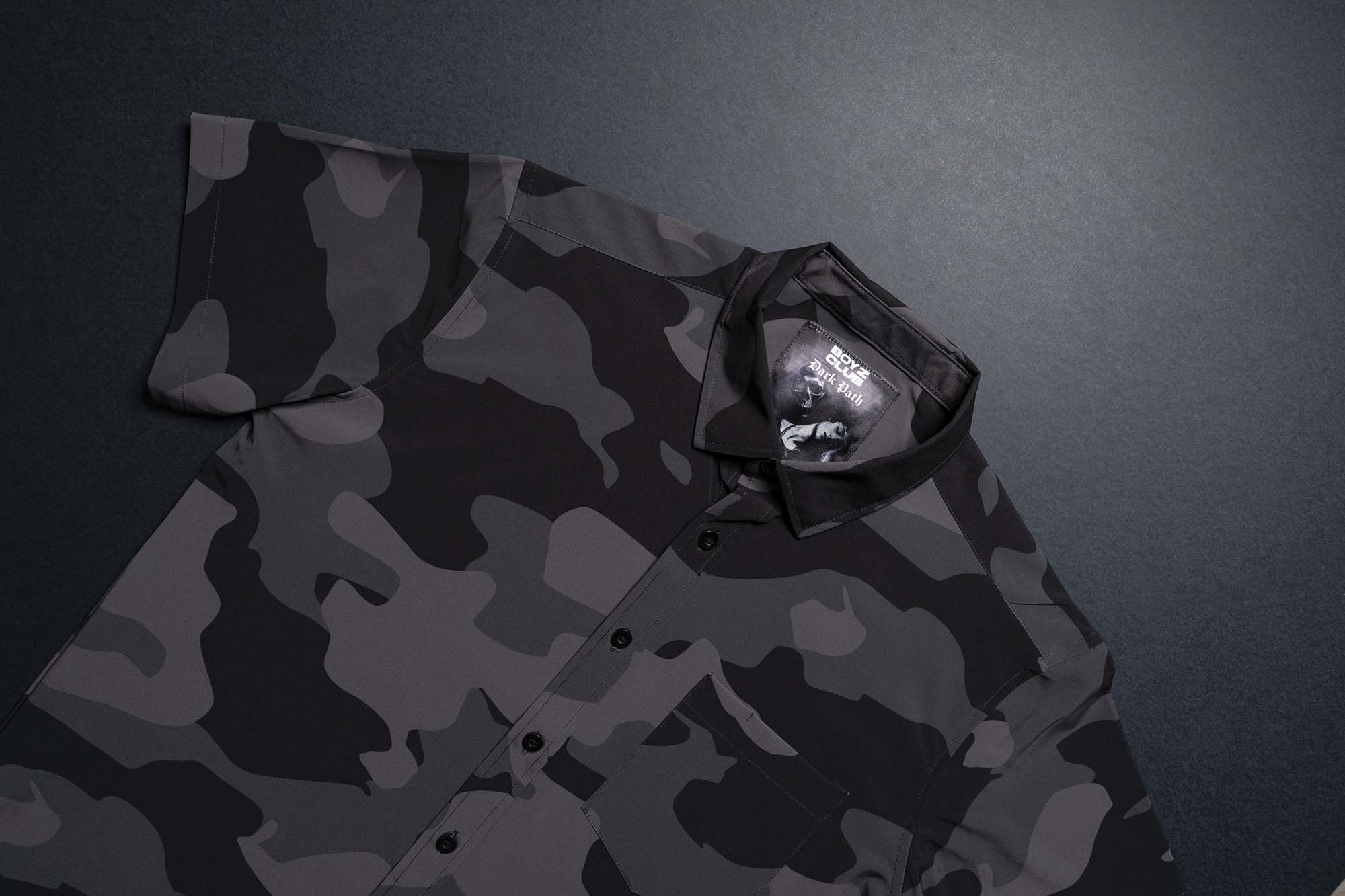 Dark Path Button Down