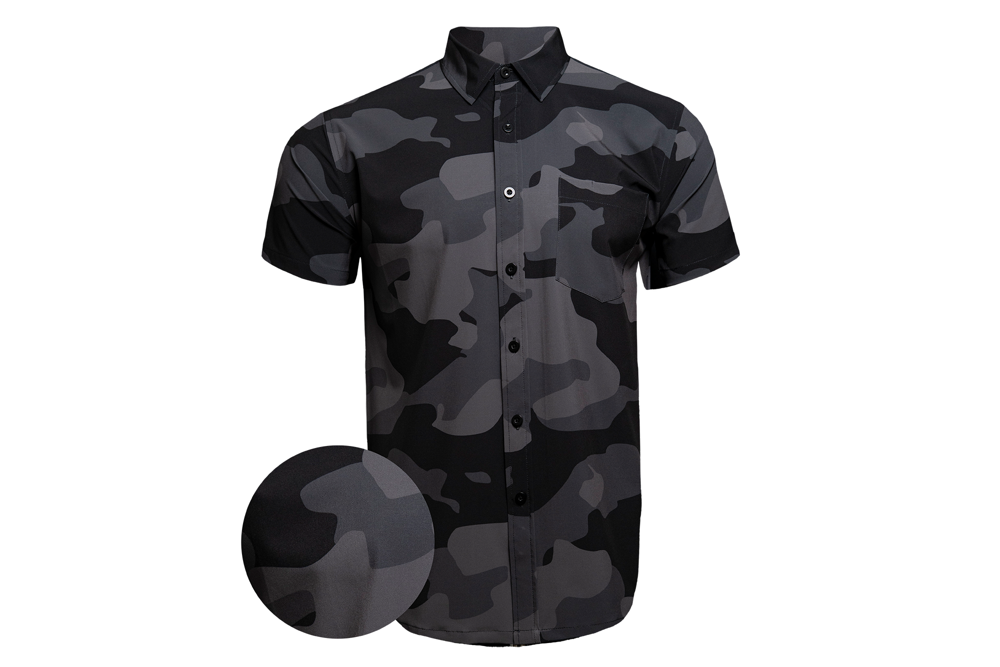 Dark Path Button Down