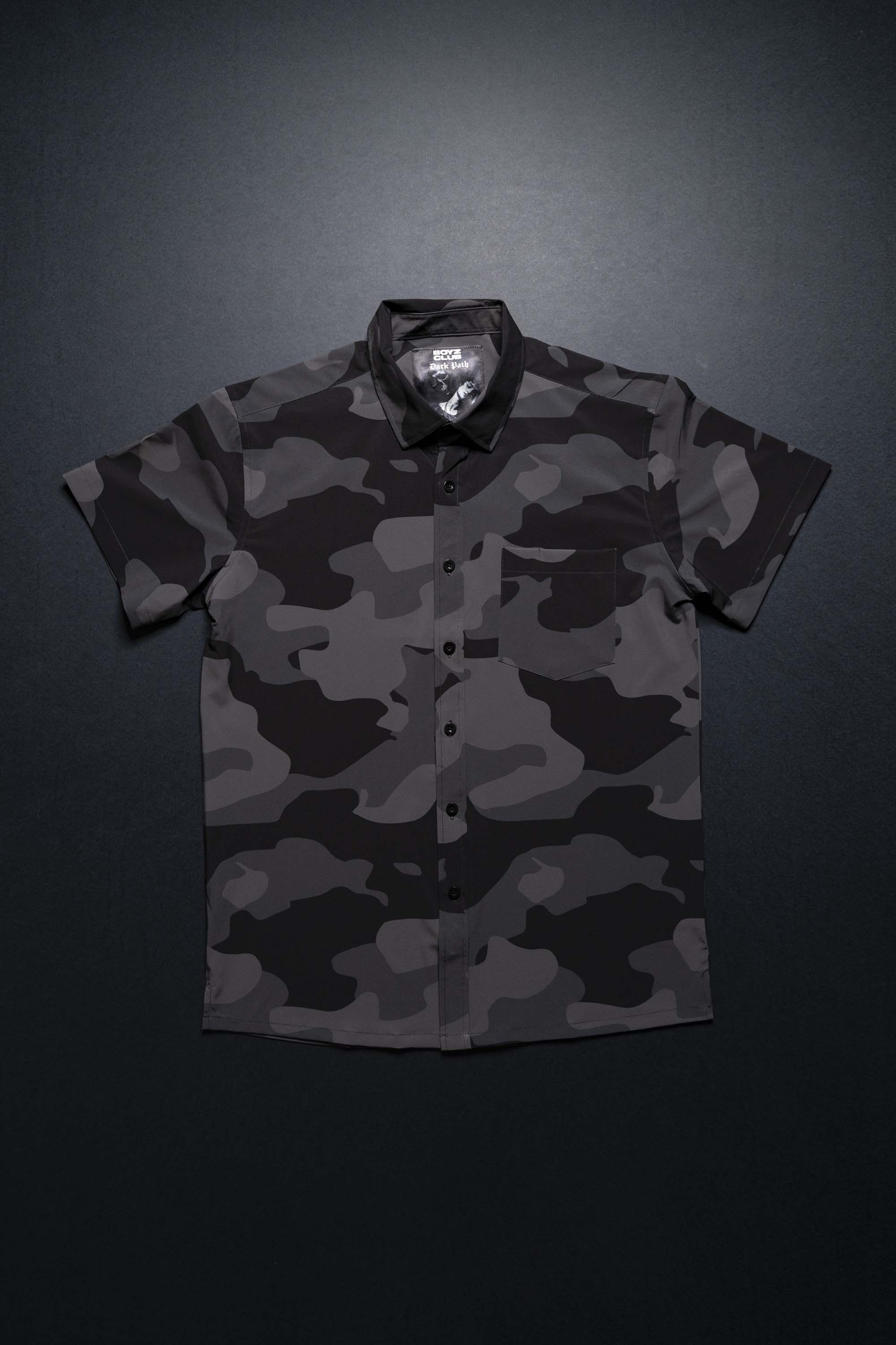 Dark Path Button Down