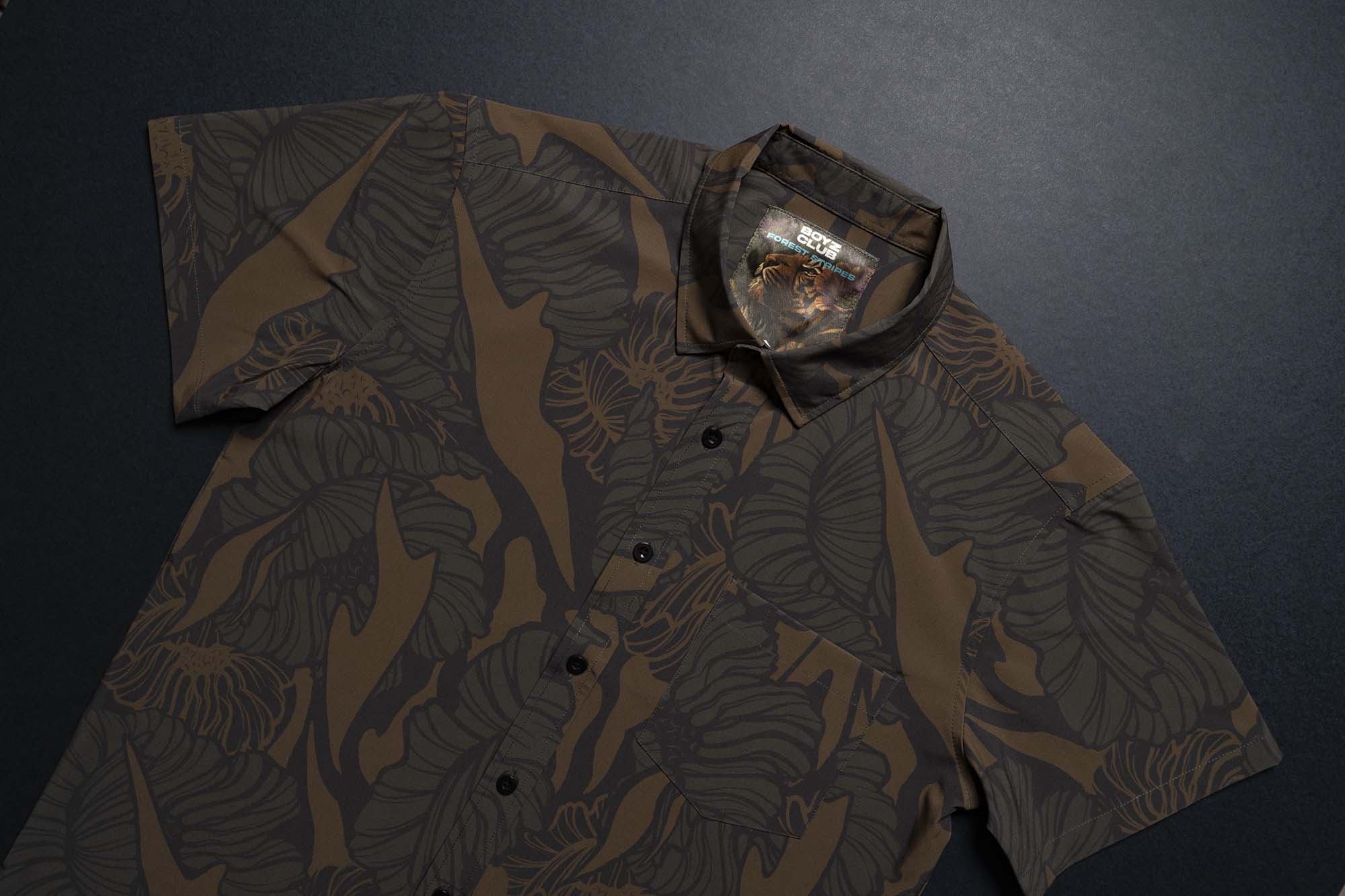 Forest Stripes Button Down