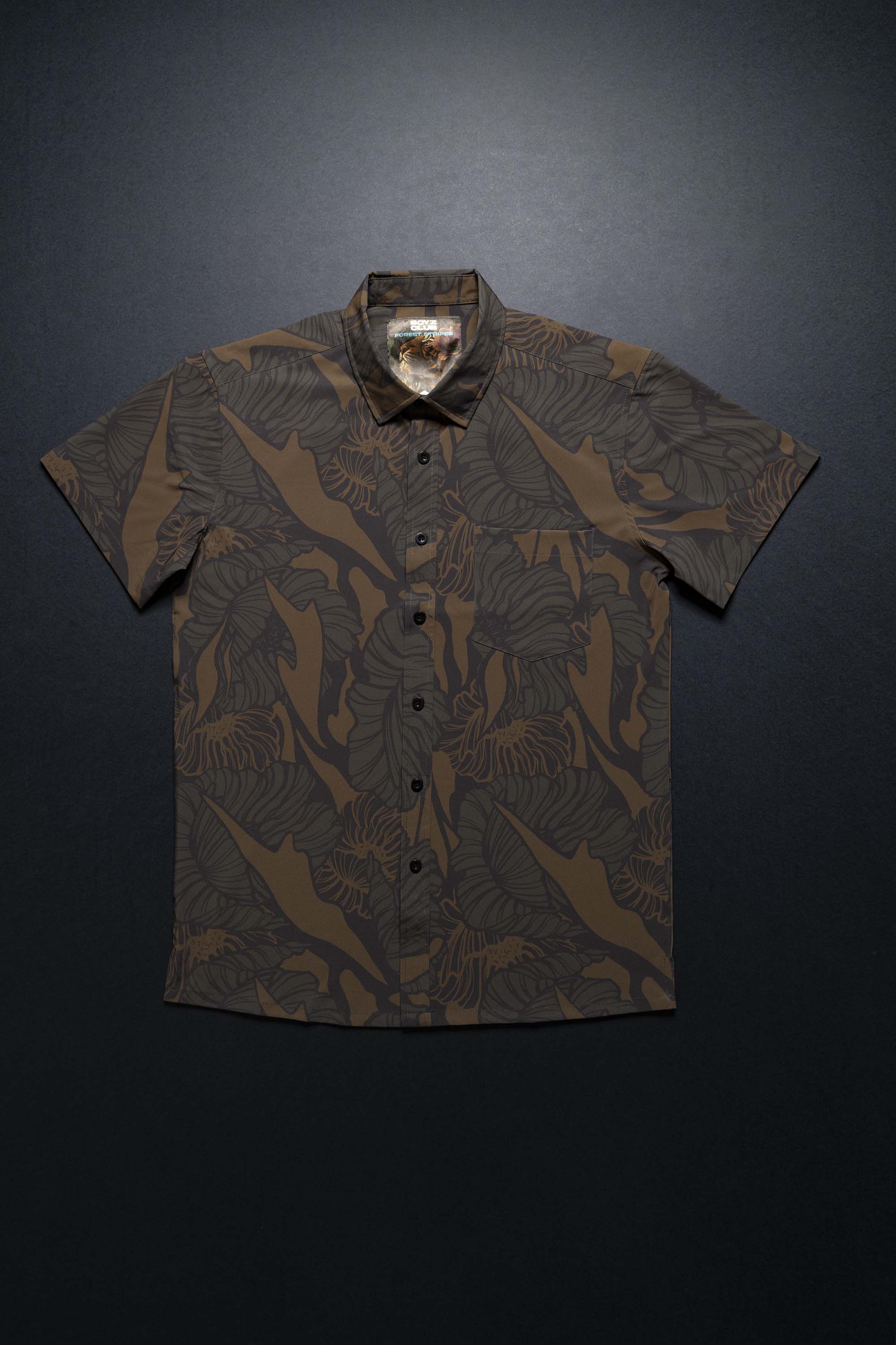 Forest Stripes Button Down